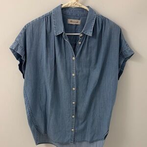 Madewell Light Blue Denim Top